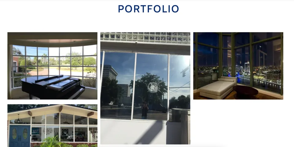 Website imagery from Clear Impressions